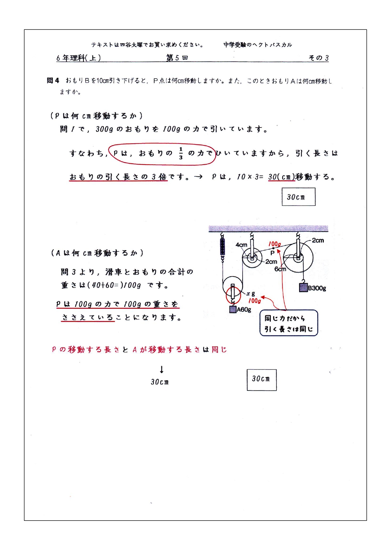 中学受験の算数 理科 ヘクトパスカル